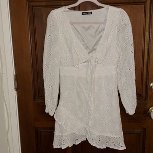 Shein, White dress, size M, worn once
